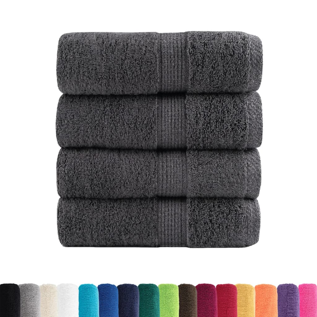 Premium Wash Towels SOLUND 4pcs Anthracite 30x30cm 600gsm