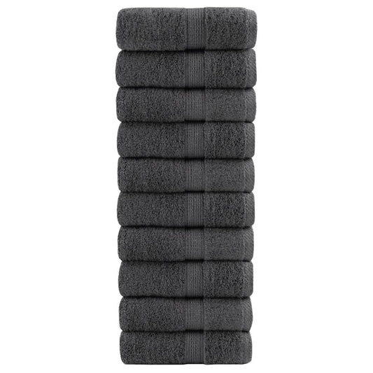 Premium Wash Towels SOLUND 10pcs Anthracite 30x30cm 600gsm