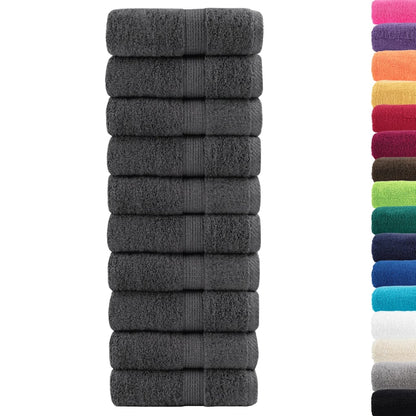 Premium Wash Towels SOLUND 10pcs Anthracite 30x30cm 600gsm