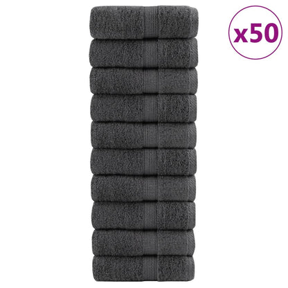Premium Wash Towels SOLUND 50pcs Anthracite 30x30cm 600gsm