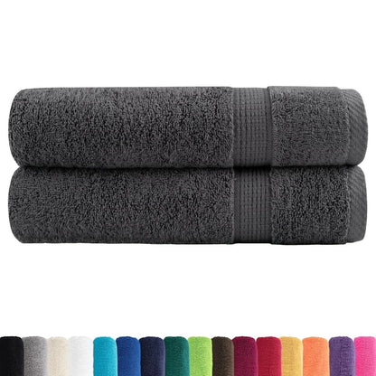 Premium Shower Towels SOLUND 2pcs Anthracite 70x140cm 600gsm
