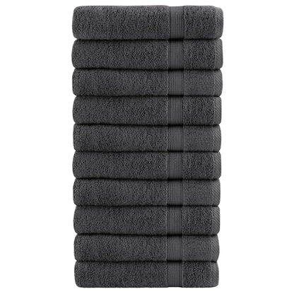 Premium Bath Towels SOLUND 10pcs Anthracite 100x150cm 600gsm