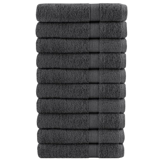 Premium Sauna Towels SOLUND 10pcs Anthracite 80x200cm 600gsm