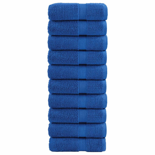 Premium Wash Towels SOLUND 10pcs Blue 30x30cm 600gsm