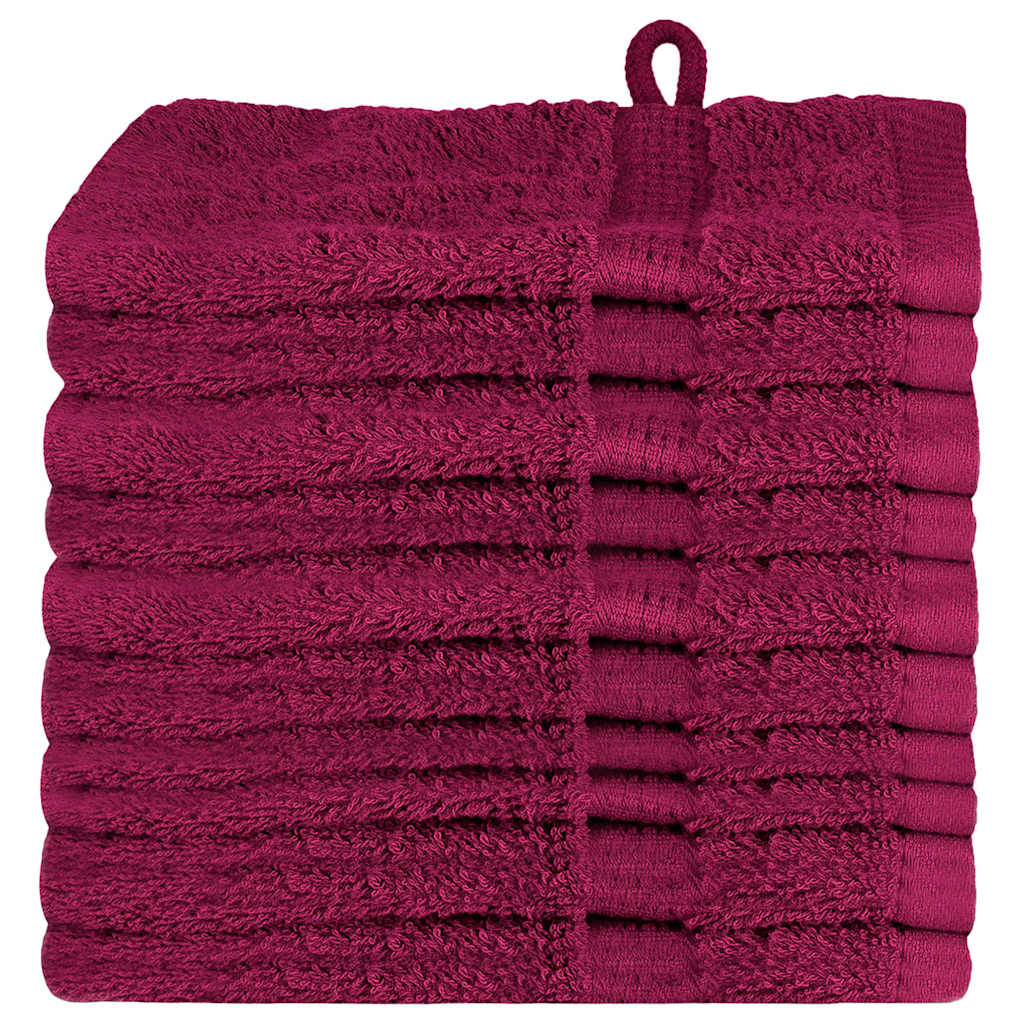 Washcloths SOLUND Bordeaux Cotton
