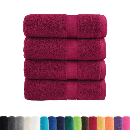 Premium Wash Towels SOLUND 4pcs Bordeaux 30x30cm 600gsm