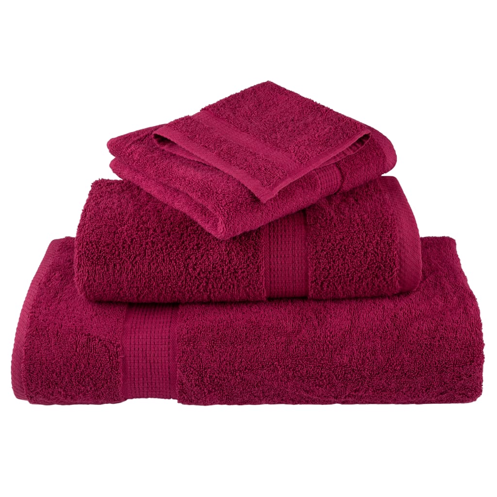 Premium Guest Towels SOLUND 10pcs Bordeaux 30x50cm 600gsm