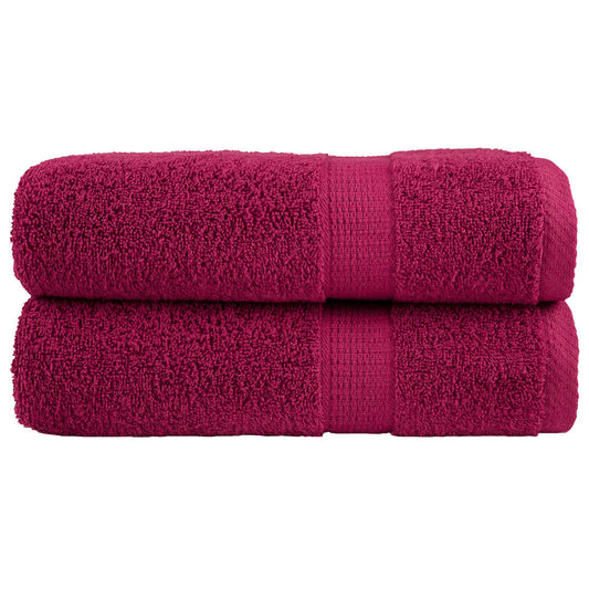 Premium Shower Towels SOLUND 2pcs Bordeaux 70x140cm 600gsm
