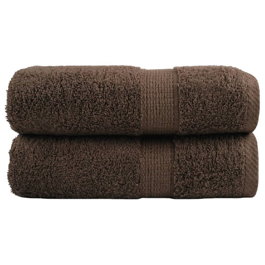 Premium Wash Towels SOLUND 2pcs Brown 30x30cm 600gsm