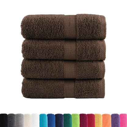 Premium Wash Towels SOLUND 4pcs Brown 30x30cm 600gsm