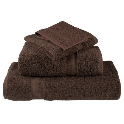 Premium Shower Towels SOLUND 4pcs Brown 70x140cm 600gsm