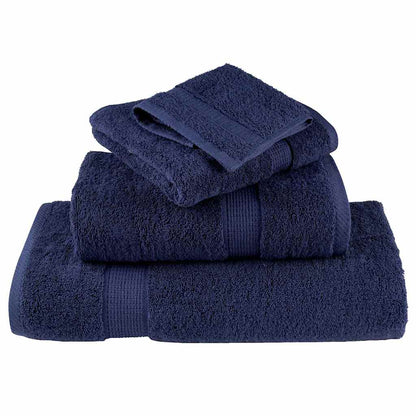 Washcloths SOLUND Navy blue Cotton