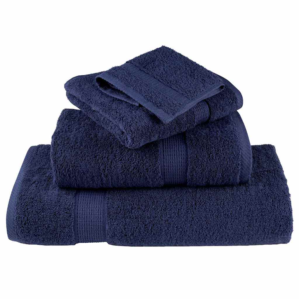 Washcloths SOLUND Navy blue Cotton
