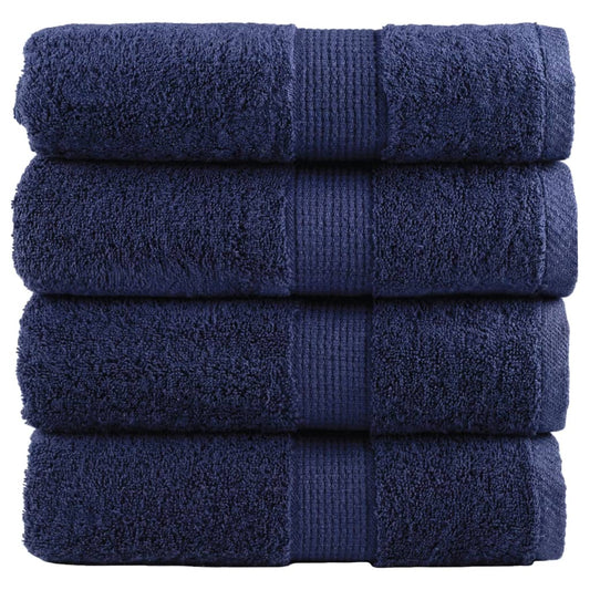 Premium Wash Towels SOLUND 4pcs Navy Blue 30x30cm 600gsm