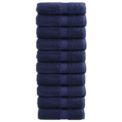 Premium Wash Towels SOLUND 10pcs Navy Blue 30x30cm 600gsm