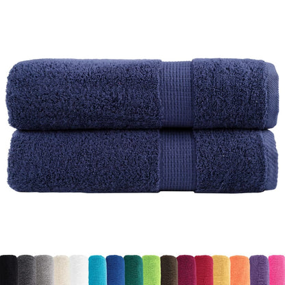 Premium Shower Towels SOLUND 2pcs Navy Blue 70x140cm 600gsm