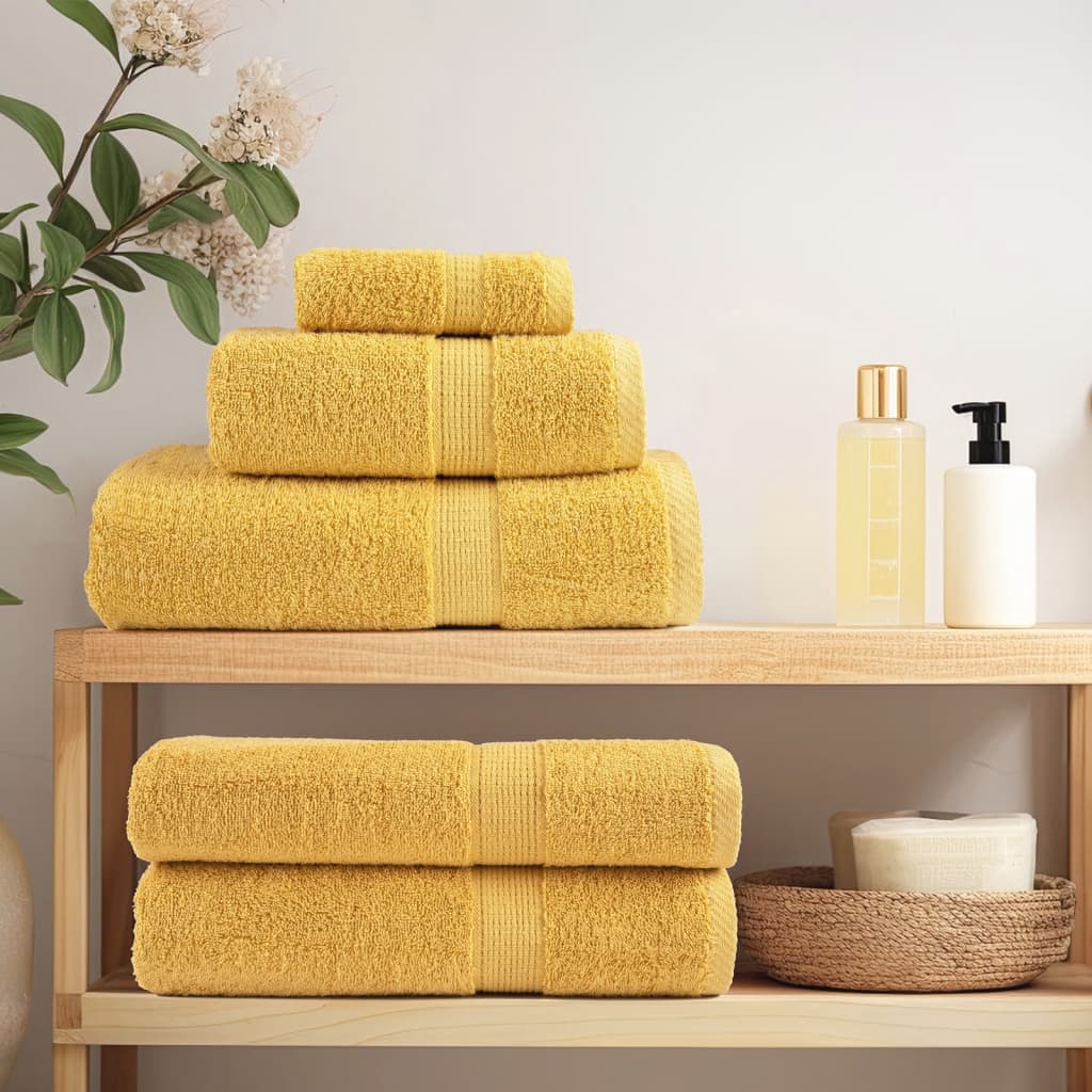Premium Wash Towels SOLUND 2pcs Gold 30x30cm 600gsm
