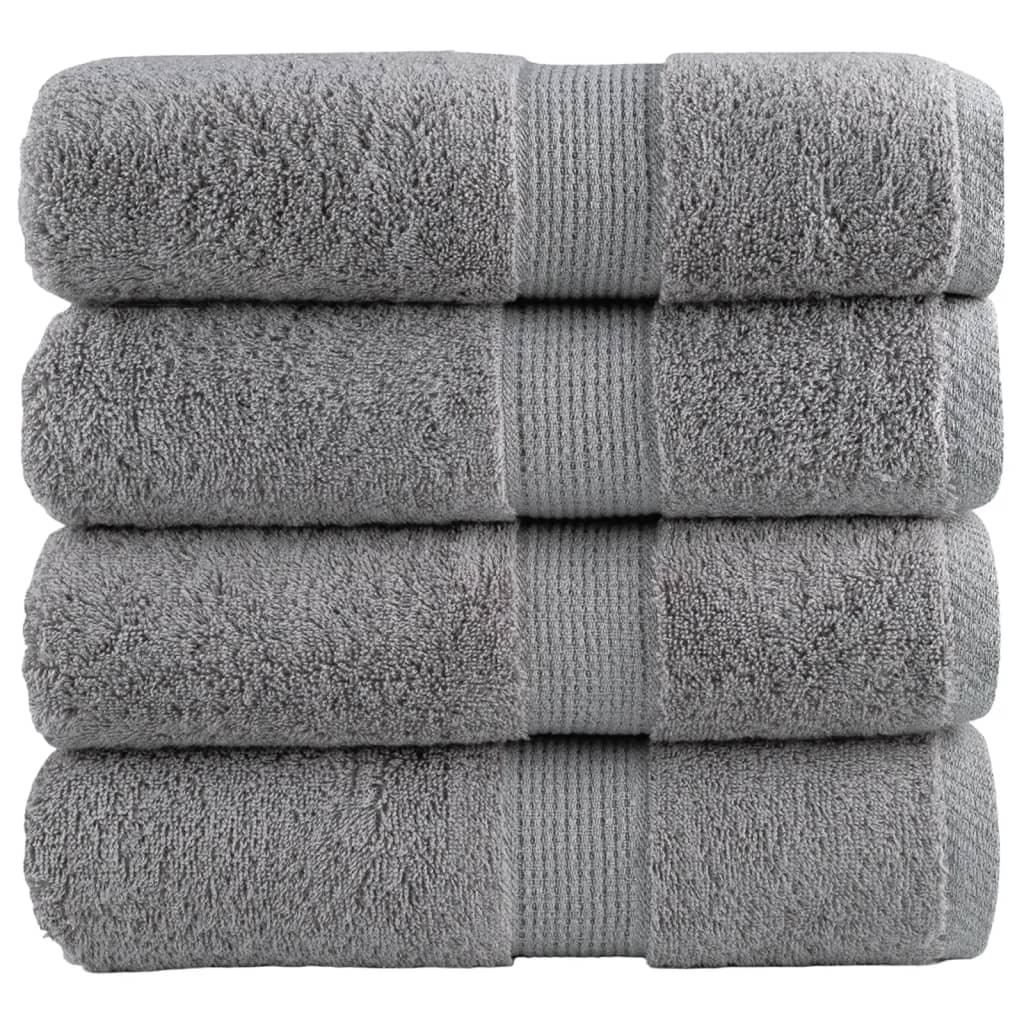 Premium Wash Towels SOLUND 4pcs Grey 30x30cm 600gsm