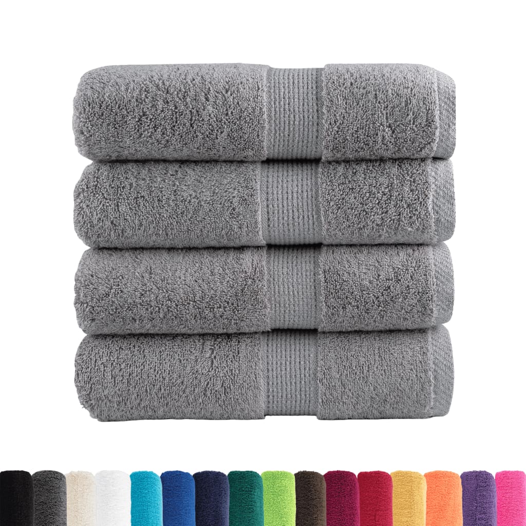 Premium Wash Towels SOLUND 4pcs Grey 30x30cm 600gsm