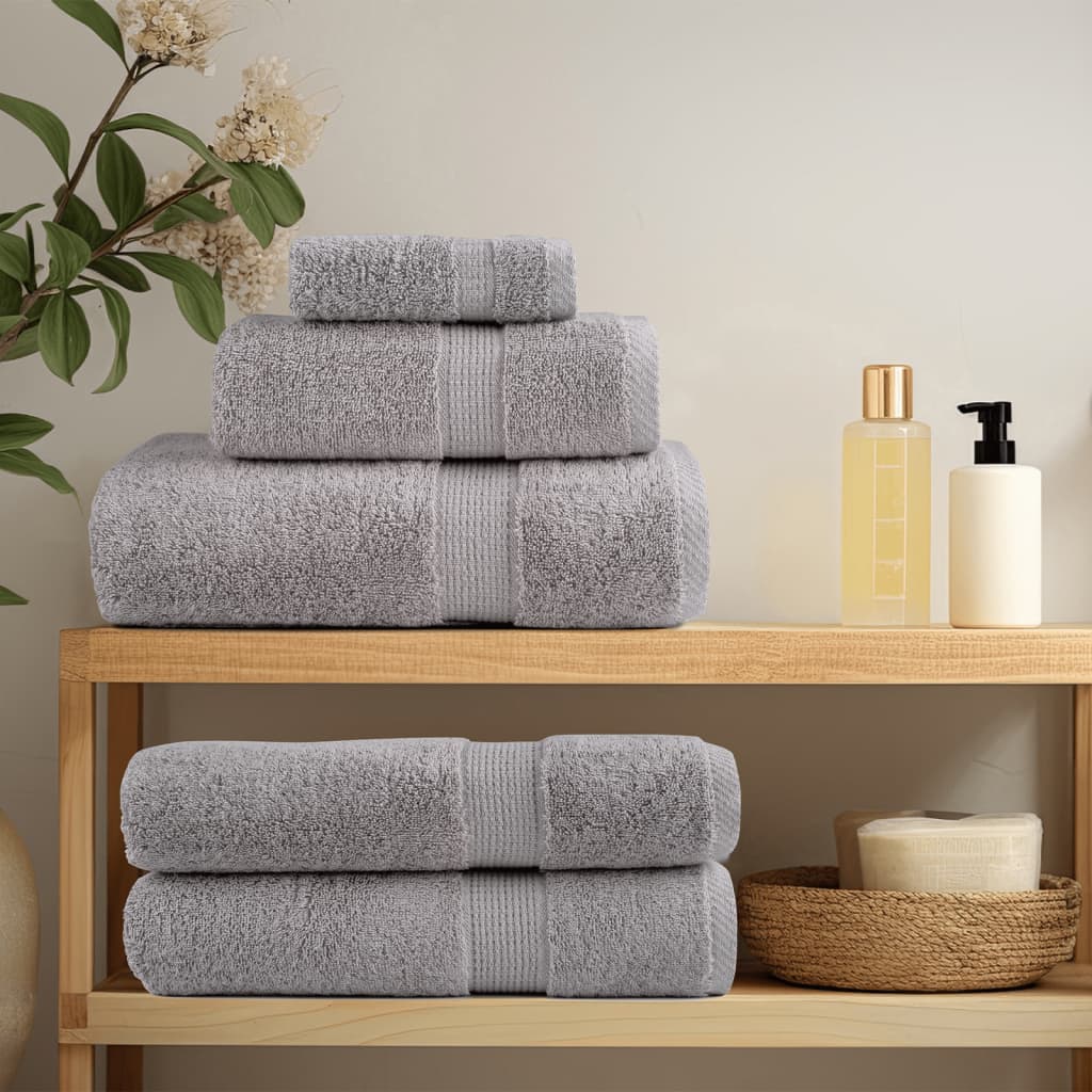 Premium Wash Towels SOLUND 10pcs Grey 30x30cm 600gsm