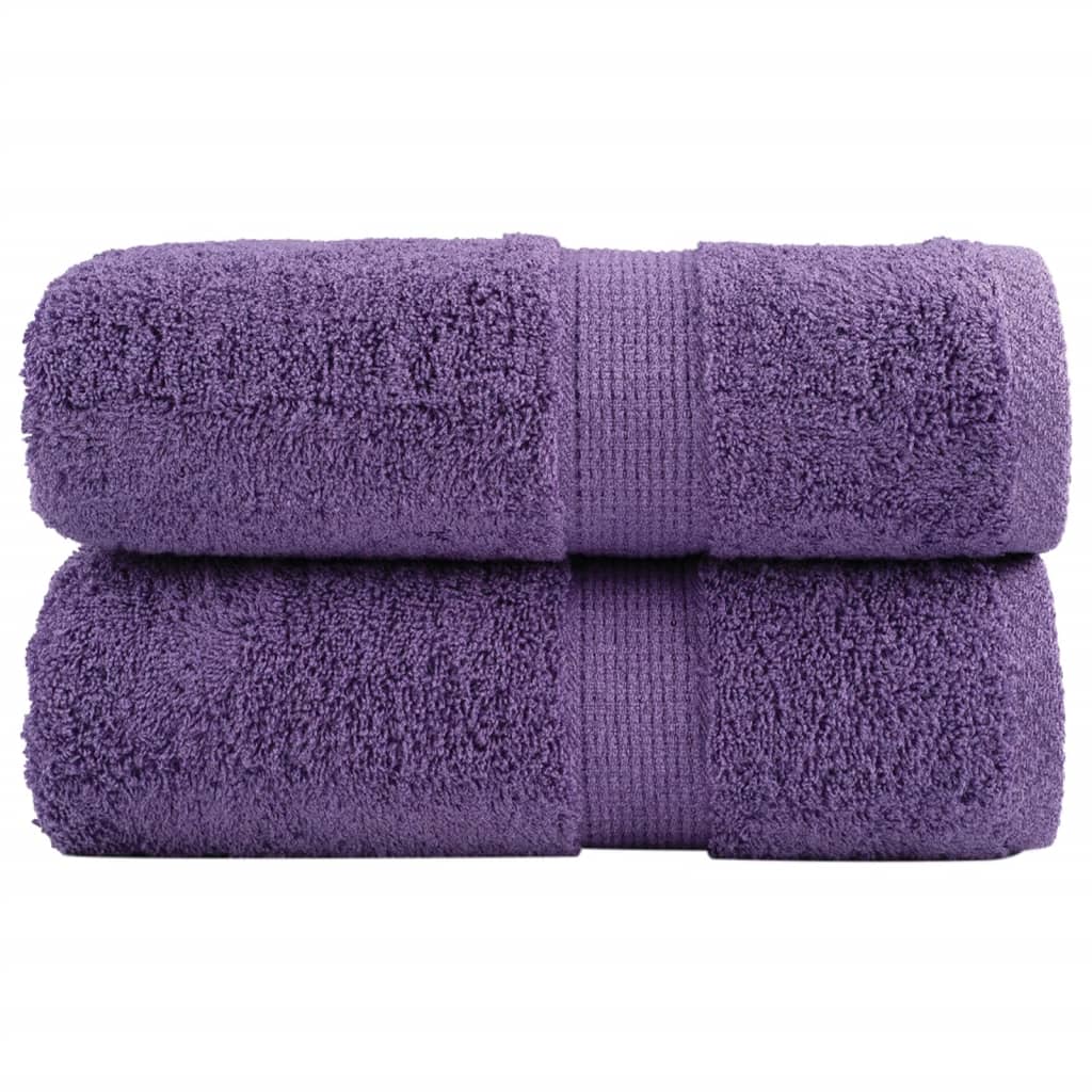 Premium Wash Towels SOLUND 2 pcs Purple 30x30 cm 600 gsm