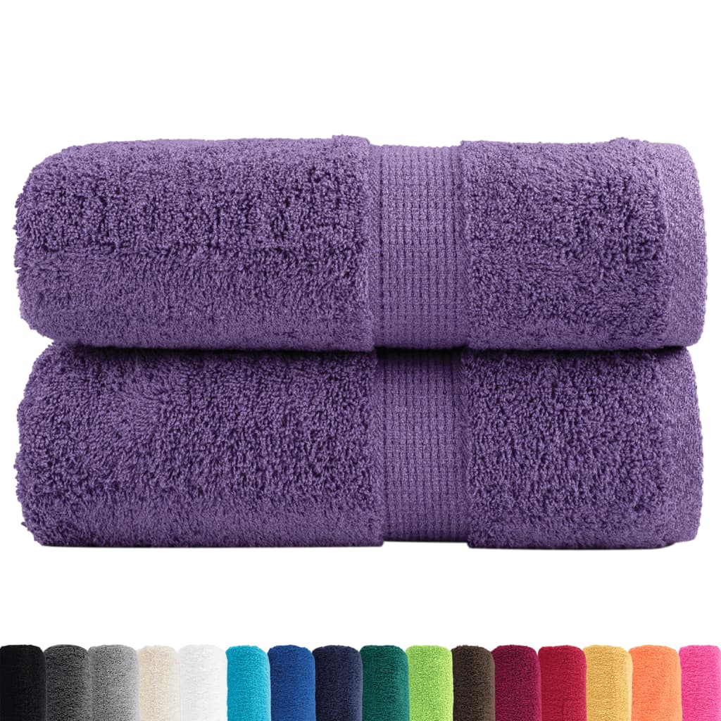 Premium Wash Towels SOLUND 2 pcs Purple 30x30 cm 600 gsm