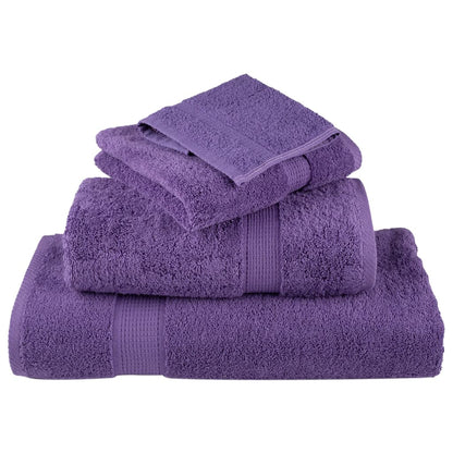 Premium Wash Towels SOLUND 4 pcs Purple 30x30 cm 600 gsm