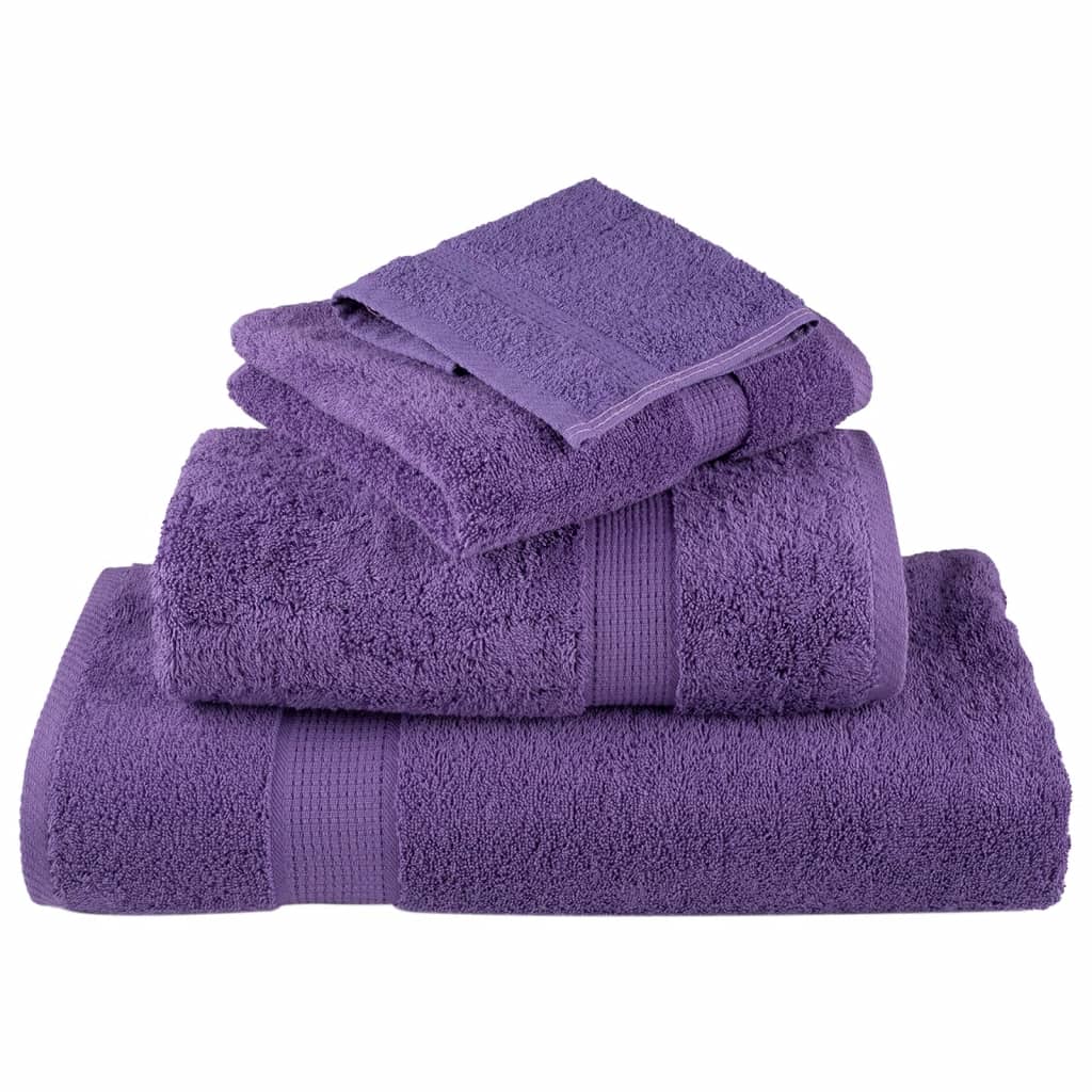 Premium Wash Towels SOLUND 10 pcs Purple 30x30 cm 600 gsm