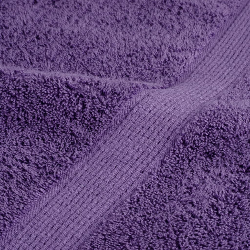 Premium Guest Towels SOLUND 2 pcs Purple 30x50 cm 600 gsm