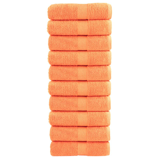 Premium Wash Towels SOLUND 10 pcs Orange 30x30 cm 600 gsm