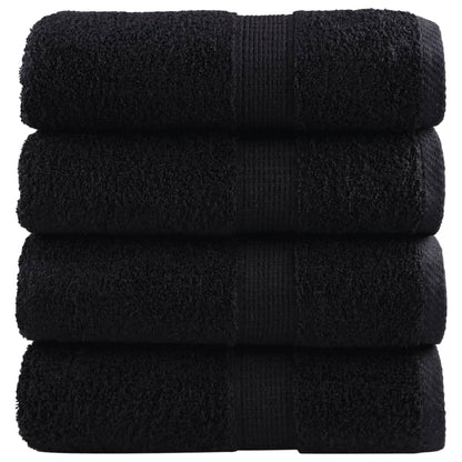 Premium Wash Towels SOLUND 4 pcs Black 30x30 cm 600 gsm
