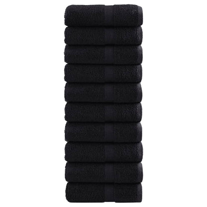 Premium Wash Towels SOLUND 10 pcs Black 30x30 cm 600 gsm