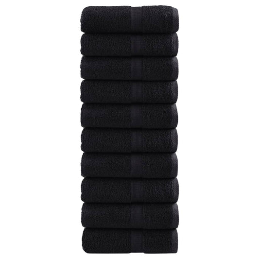 Premium Wash Towels SOLUND 10 pcs Black 30x30 cm 600 gsm