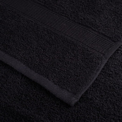 Premium Hand Towels SOLUND 2 pcs Black 50x100 cm 600 gsm