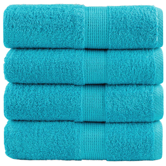 Premium Wash Towels SOLUND 4 pcs Turquoise 30x30 cm 600 gsm
