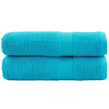 Premium Hand Towels SOLUND 2 pcs Turquoise 50x100 cm 600 gsm
