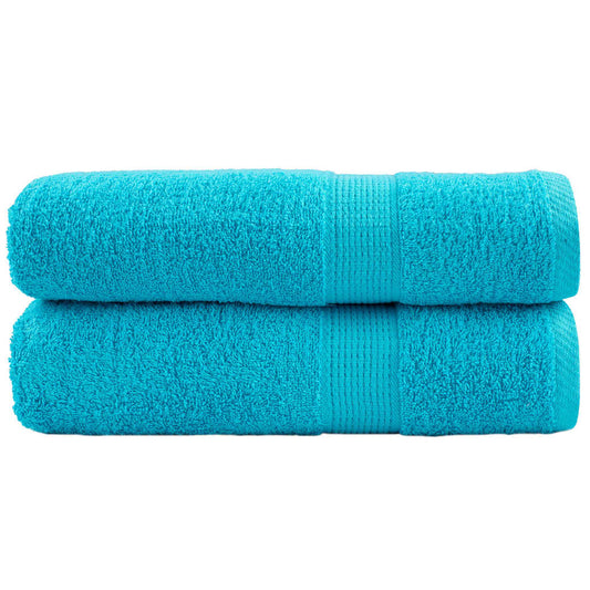 Premium Shower Towels SOLUND 2 pcs Turquoise 70x140 cm 600 gsm