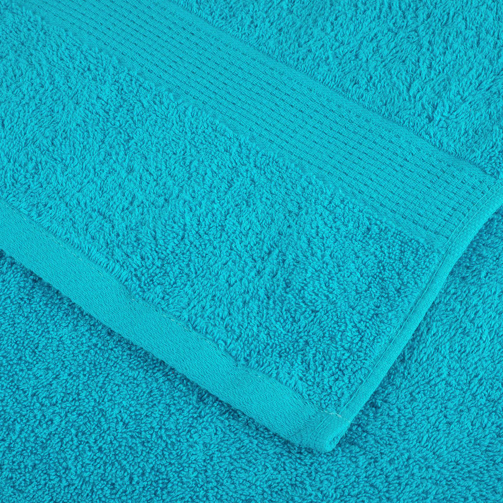 Premium Shower Towels SOLUND 2 pcs Turquoise 70x140 cm 600 gsm