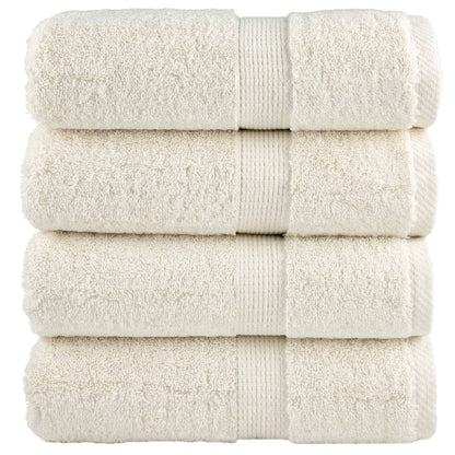 Premium Wash Towels SOLUND 4 pcs Cream 30x30 cm 600 gsm