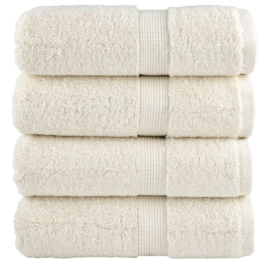 Premium Wash Towels SOLUND 4 pcs Cream 30x30 cm 600 gsm
