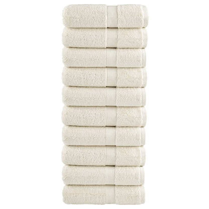 Premium Wash Towels SOLUND 10 pcs Cream 30x30 cm 600 gsm