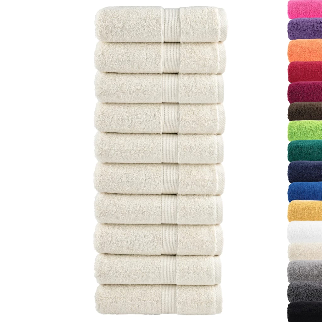 Premium Wash Towels SOLUND 10 pcs Cream 30x30 cm 600 gsm