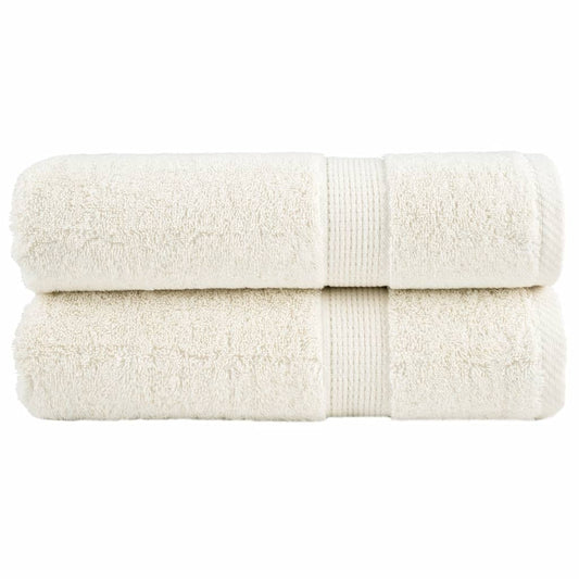Premium Hand Towels SOLUND 2 pcs Cream 50x100 cm 600 gsm