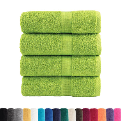 Premium Wash Towels SOLUND 4 pcs Apple Green 30x30 cm 600 gsm