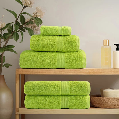 Premium Guest Towels SOLUND 4 pcs Apple Green 30x50 cm 600 gsm