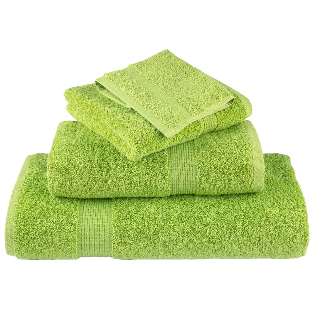 Premium Guest Towels SOLUND 4 pcs Apple Green 30x50 cm 600 gsm