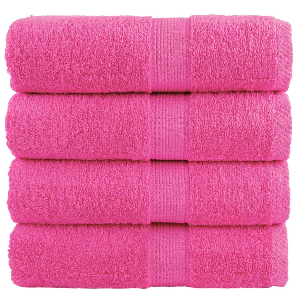 Premium Wash Towels SOLUND 4 pcs Pink 30x30 cm 600 gsm