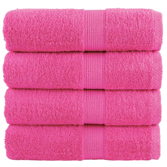 Premium Wash Towels SOLUND 4 pcs Pink 30x30 cm 600 gsm