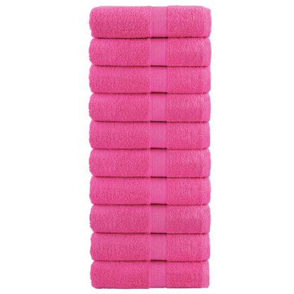 Premium Wash Towels SOLUND 10 pcs Pink 30x30 cm 600 gsm