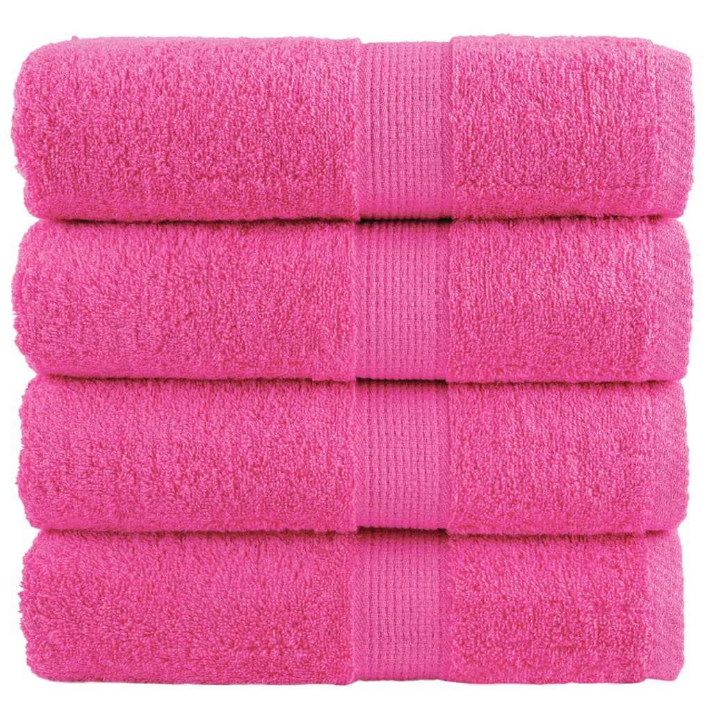 Premium Guest Towels SOLUND 4 pcs Pink 30x50 cm 600 gsm